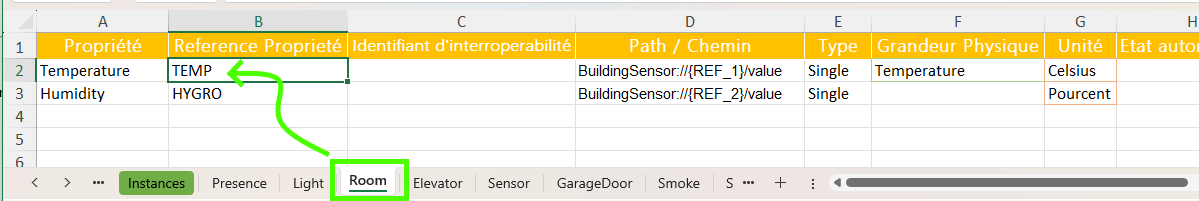 Adaptation du fichier excel.