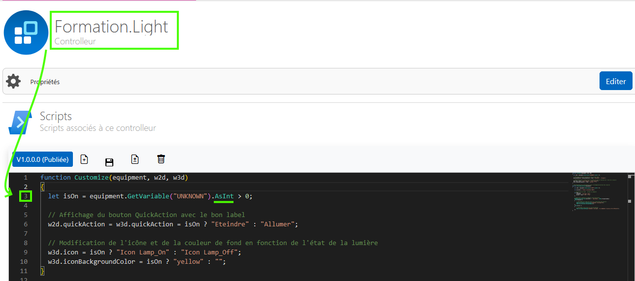 Examen du script pour comprendre le souci.