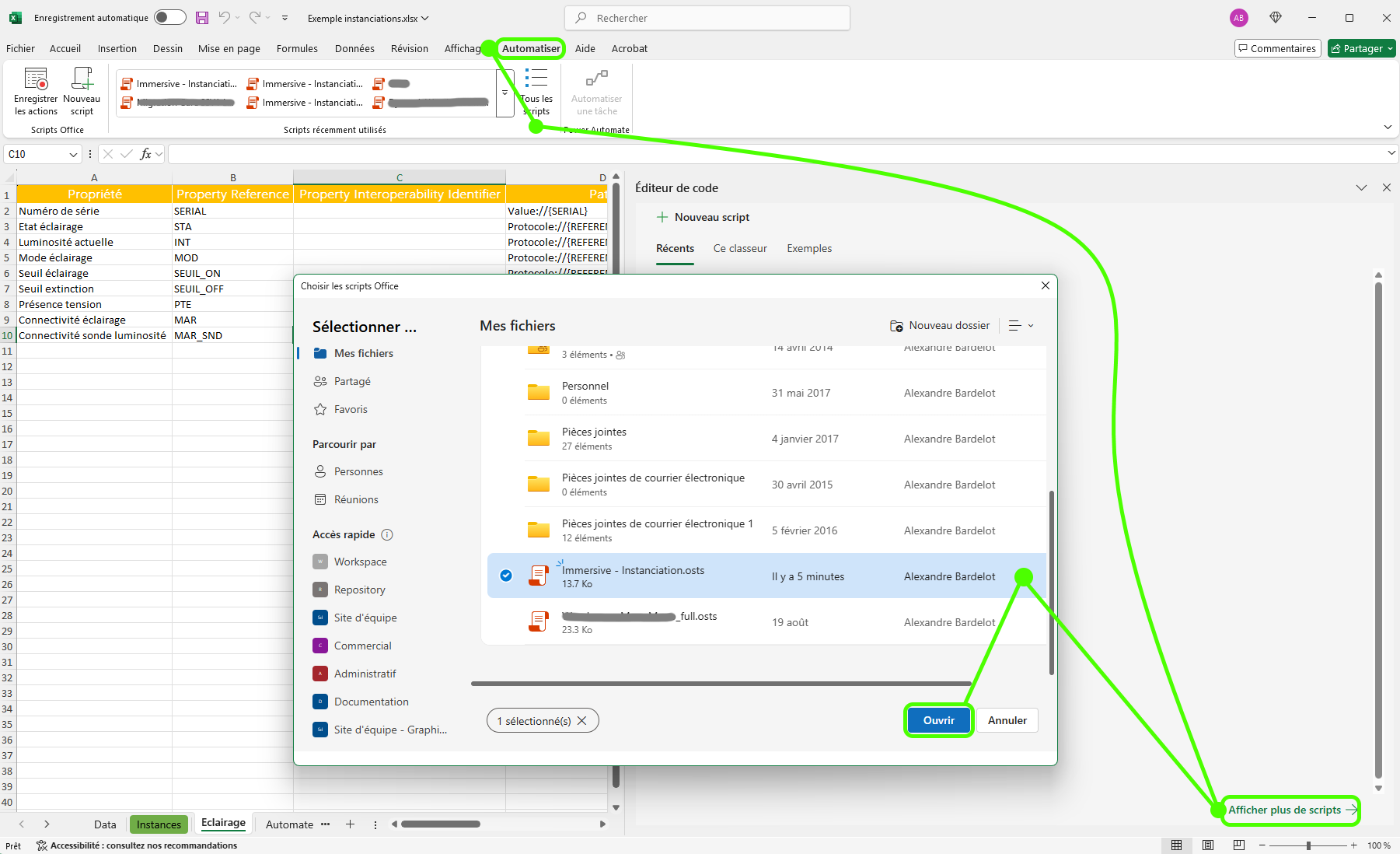 Instanciation en masse — Figure 1